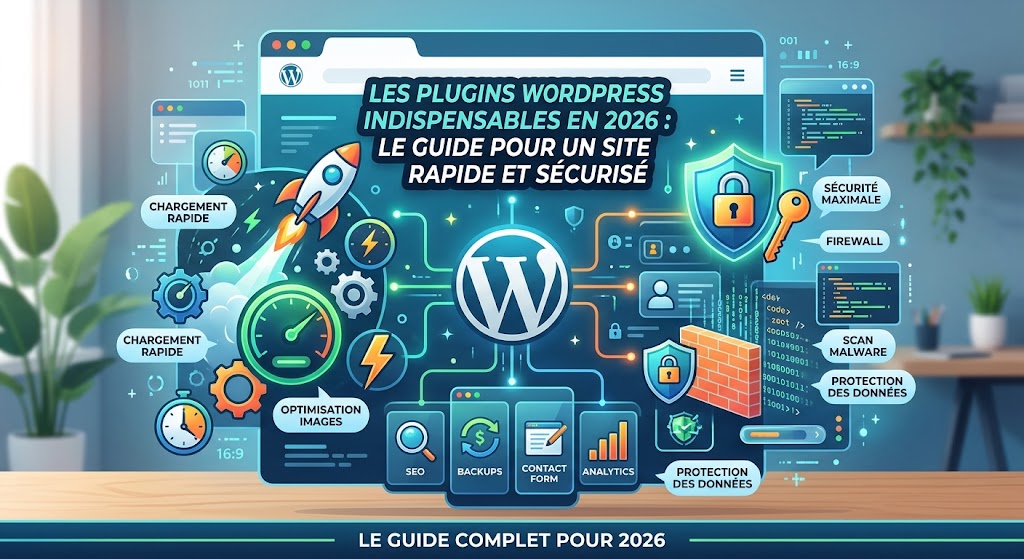 Les plugins WordPress indispensables en 2026 Le guide pour un site rapide et sécurisé Les plugins WordPress indispensables en 2026 Le guide pour un site rapide et sécurisé